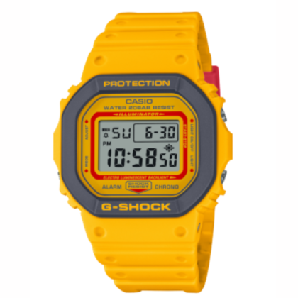 Casio G-Shock Retro 90s Sport Series DW-5610Y-9 Yellow Resin Band Men Sport Watch
